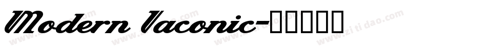 Modern Iaconic字体转换